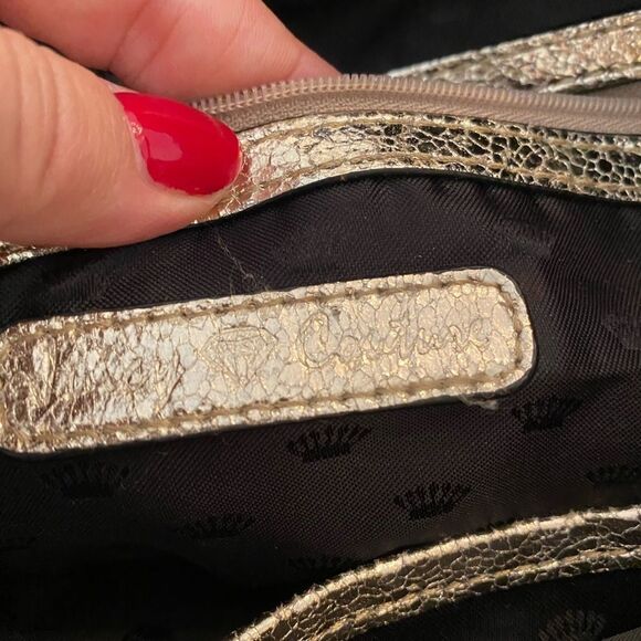 *Juicy Couture* Gold in Gold Cheetah Print Handbag - Picture 7 of 12